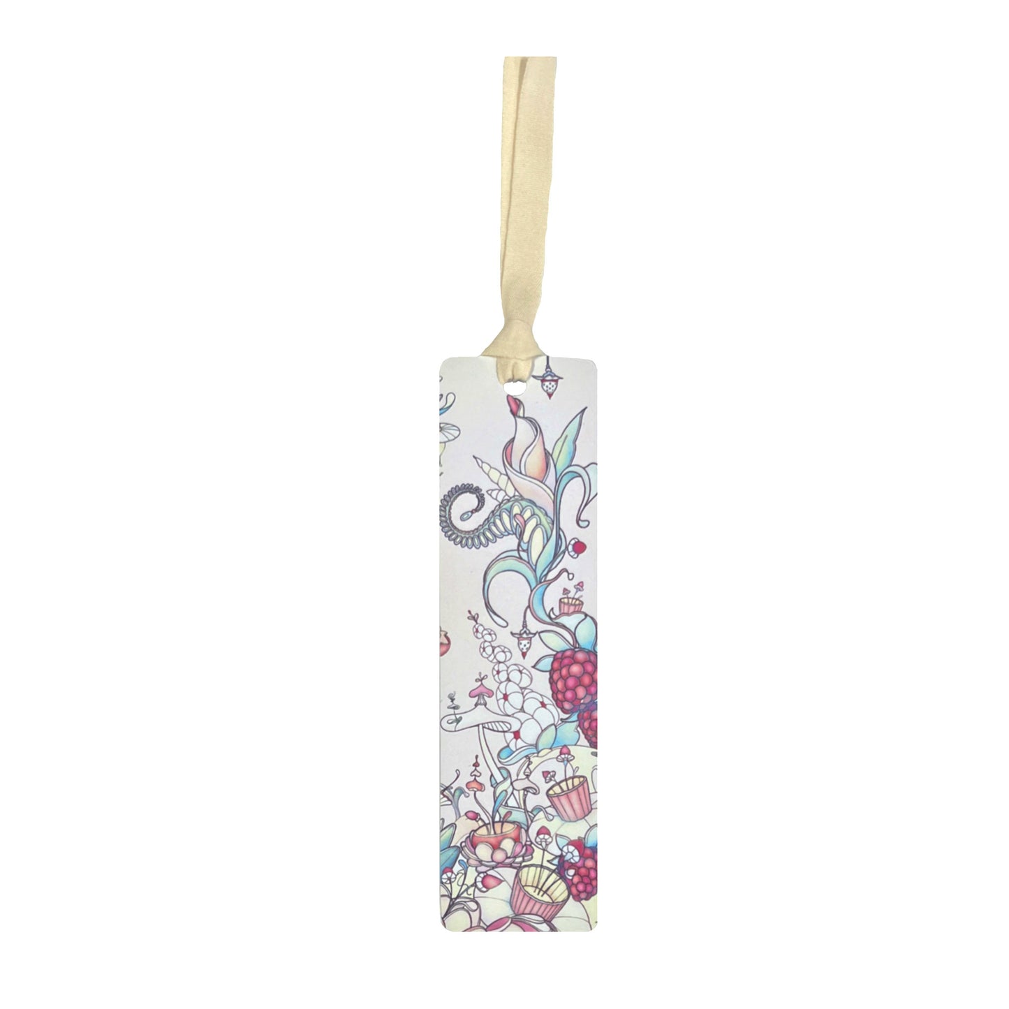 Upcycled Bookmark Raspberry