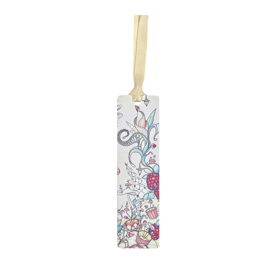 Upcycled Bookmark Raspberry